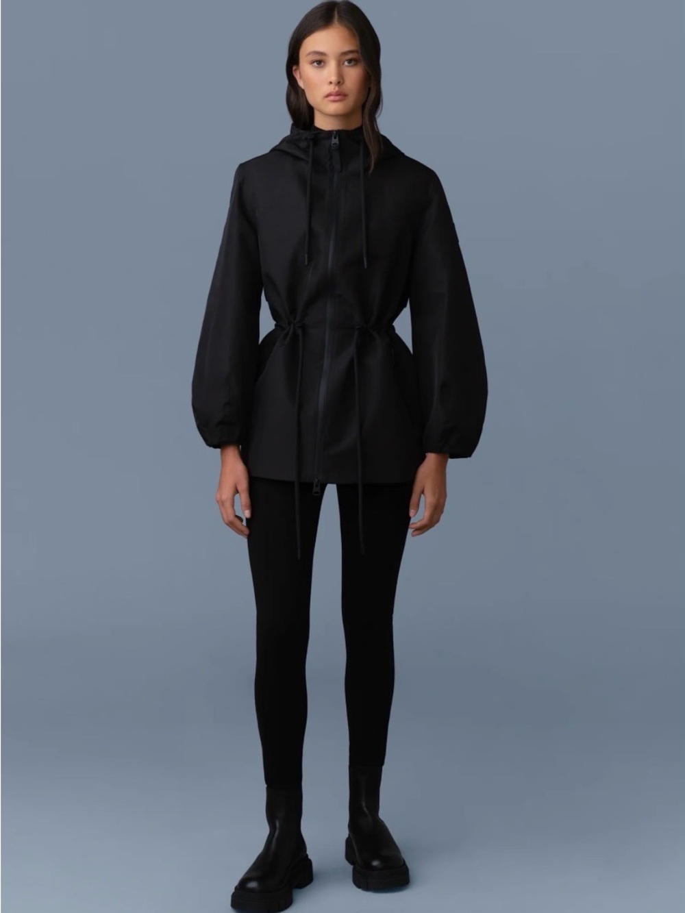 Mackage Kalea Trench Jacket Black M NWT - Picture 4 of 14